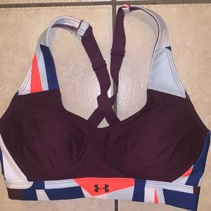 UA padded sports bra multi color size small